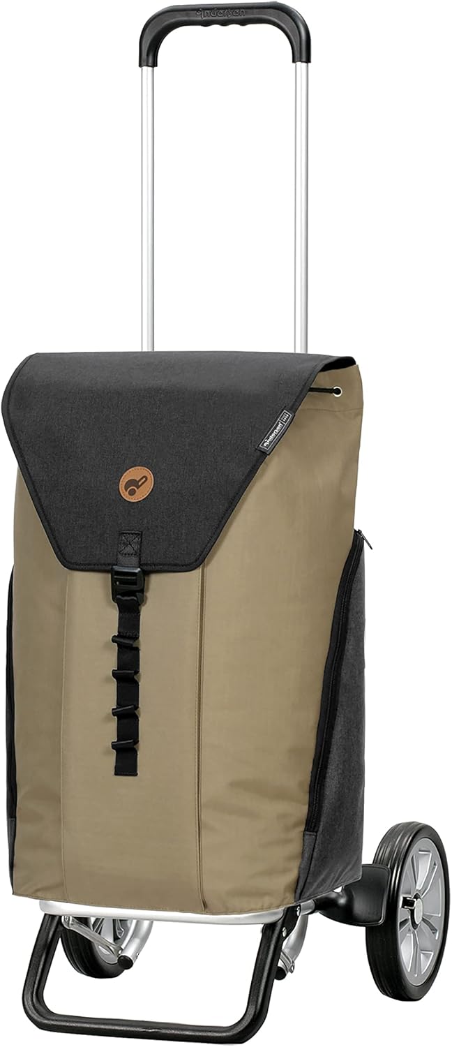 ANDERSEN Einkaufstrolley - Alu Star Shopper Ture beige 50 L Einkaufswagen,robust,vielseitig, Alumini