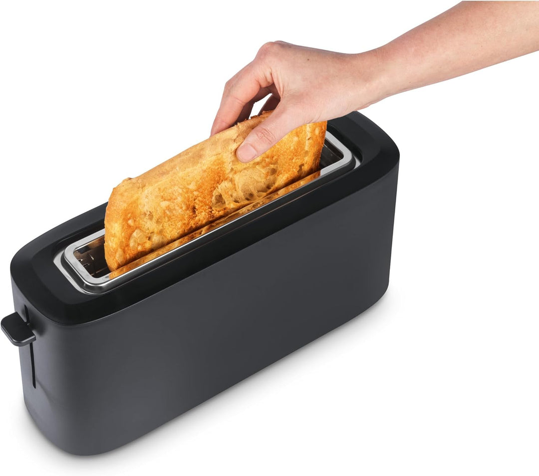 Salter Dusk Langschlitz 2-Scheiben-Toaster – Inklusive Aufwärmgestell, 6 Bräunungsstufen, Auftau-, A