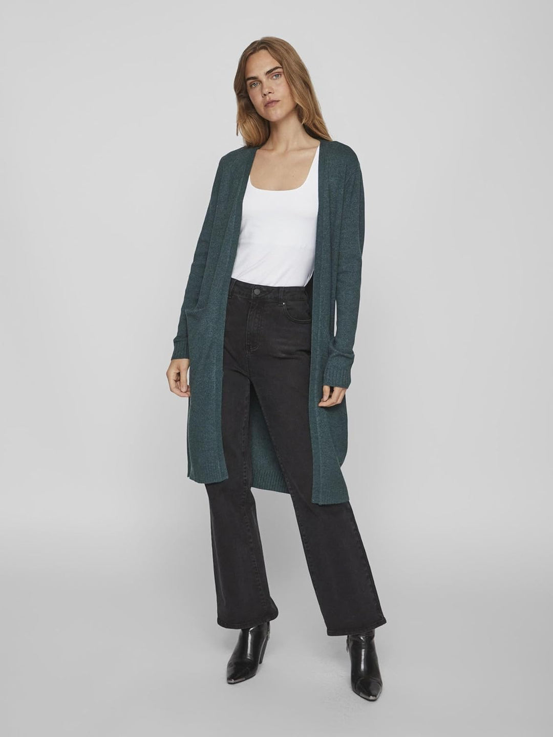 Vila Damen VIRIL Long L/S Knit Cardigan - NOOS 14042770 XS Fig, XS Fig