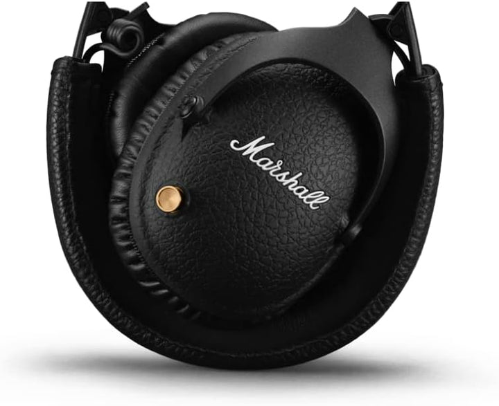 Marshall Monitor II Bluetooth Kopfhörer mit Active Noise Cancelling, 30 Stunden Spielzeit – Schwarz