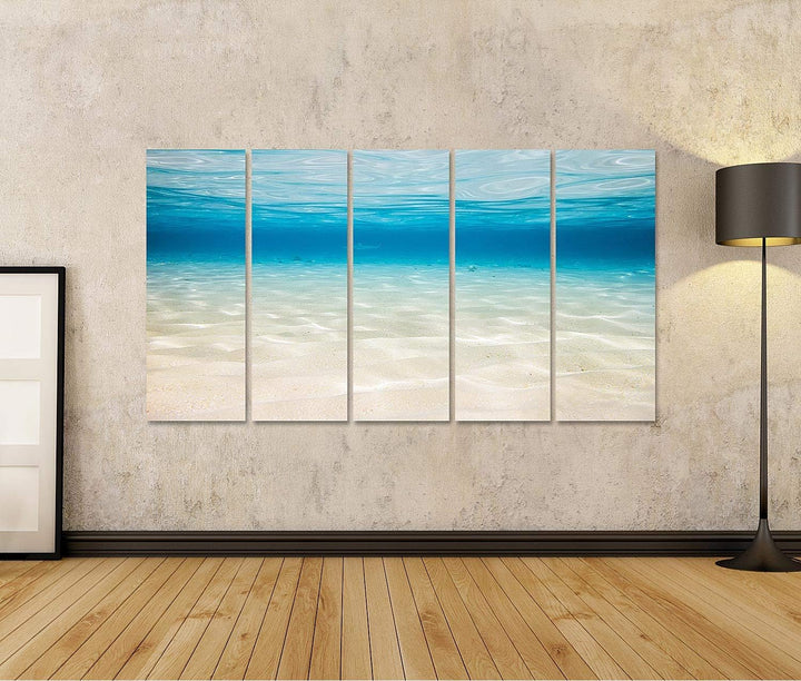 islandburner Bild auf Leinwand Unterwasserhintergrund Sandiger Meeresboden Bilder Wandbilder Poster