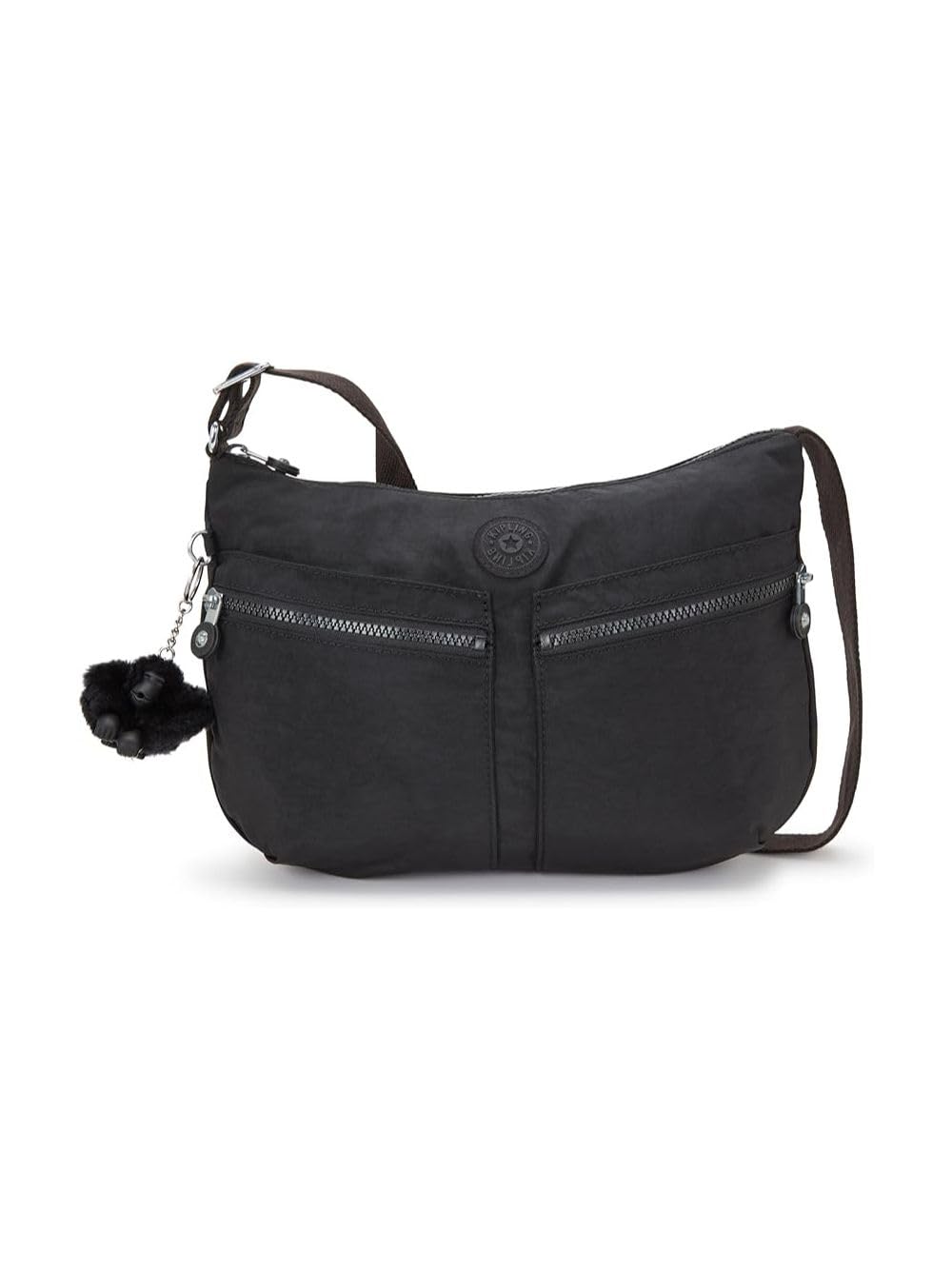 Kipling Womens IZELLAH Crossbody, Black Noir, 12x33x23 cm, Black Noir