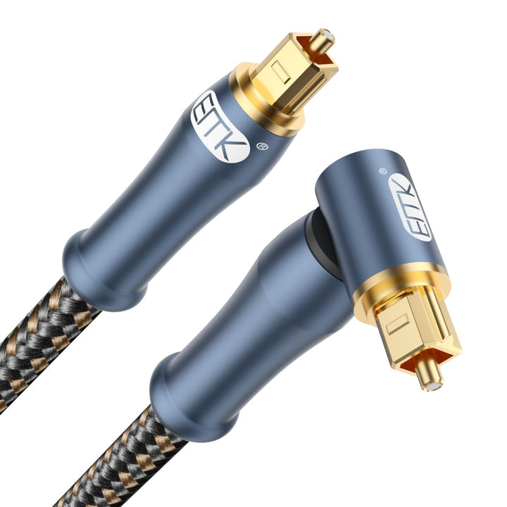 EMK Optisches Kabel Rechteckiges Toslink-Kabel Lichtleiterkabel (5 meter), 5 meter