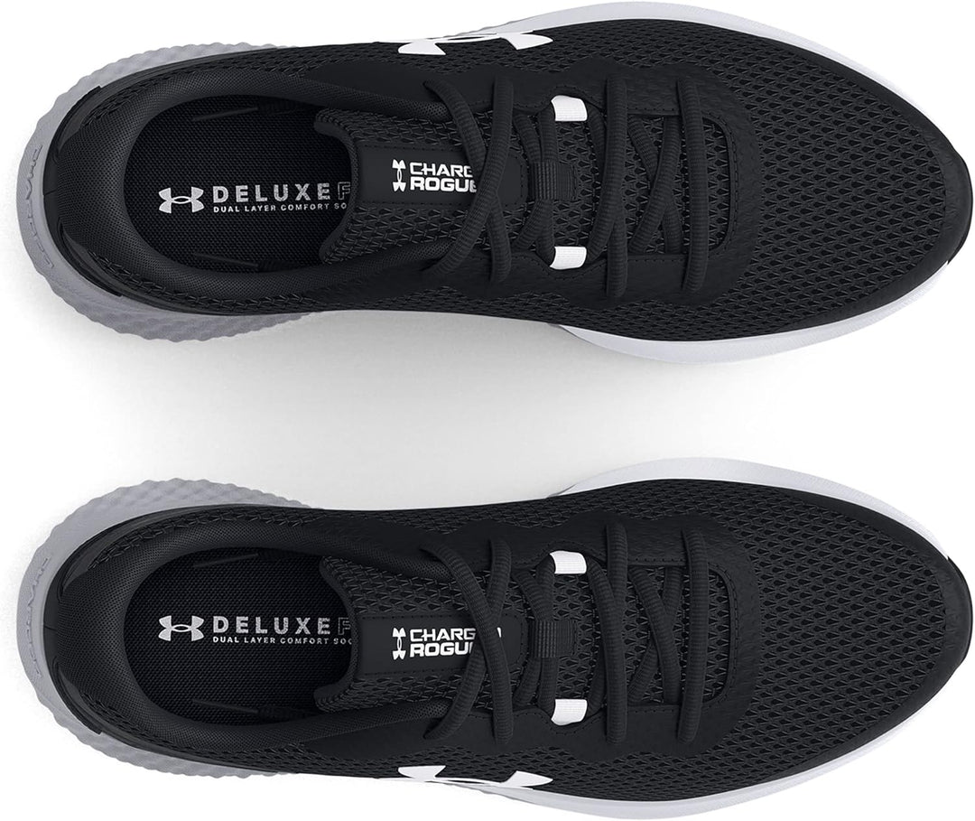 Under Armour Herren Charged Rogue 3 Mesh Leichte Laufschuhe 40 EU Black Mod Gray White, 40 EU Black
