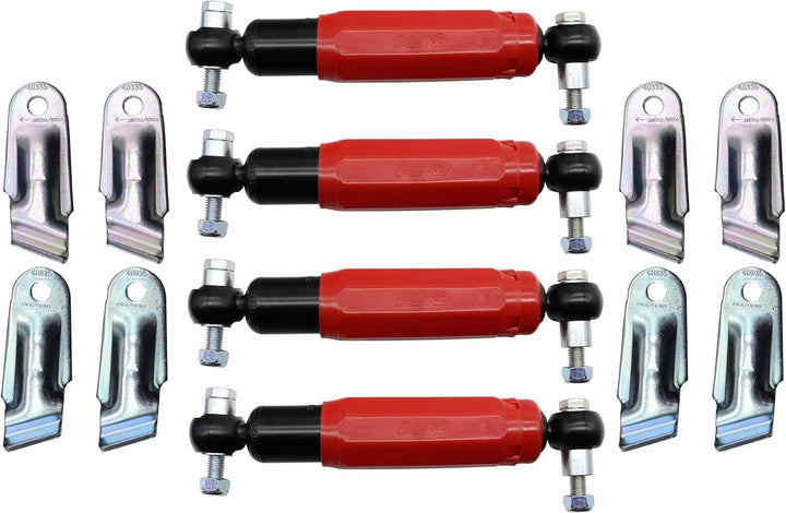 NN Set AL-KO Octagon Plus Red Radstossdämpfer rot Stossdämpfer Anhänger 1800 / 3500kg inklusive Halt