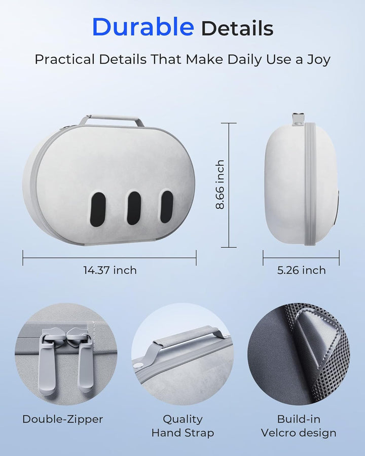 Aubika für Mate Quest 3 Tasche, Harte Case für Oculus Quest 3 Zubehör, Kompatibel mit Quest 2/Pico 4