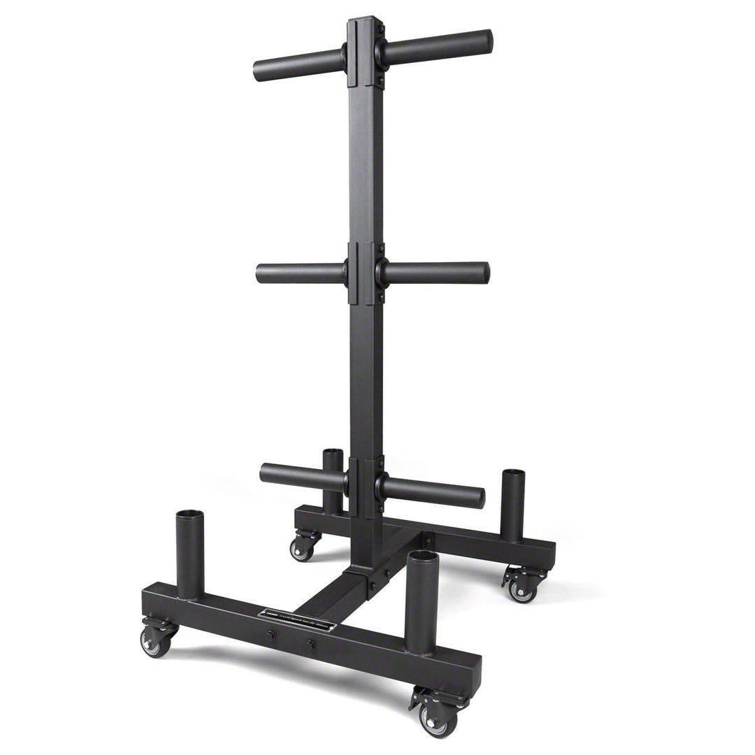 Sport-Tec Bumper Plate Rack für Olympia Scheiben + Stangen LxBxH 73,5x62,5x118,5 cm