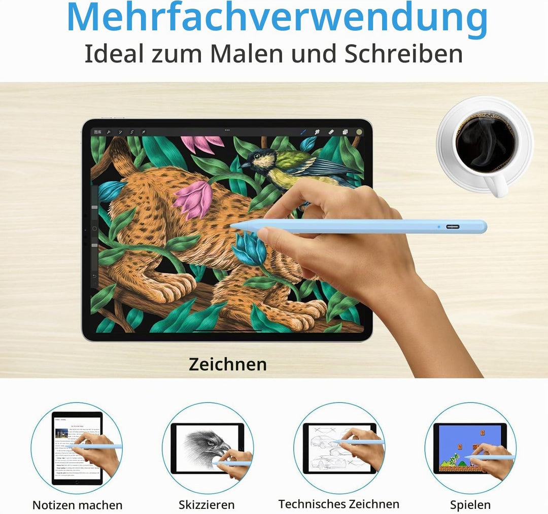KARFUN Tablet Stift für Android,Stylus Pen Kompatibel mit iPhone/Samsung/Huawei/Lenovo/XiaoMi Tablet
