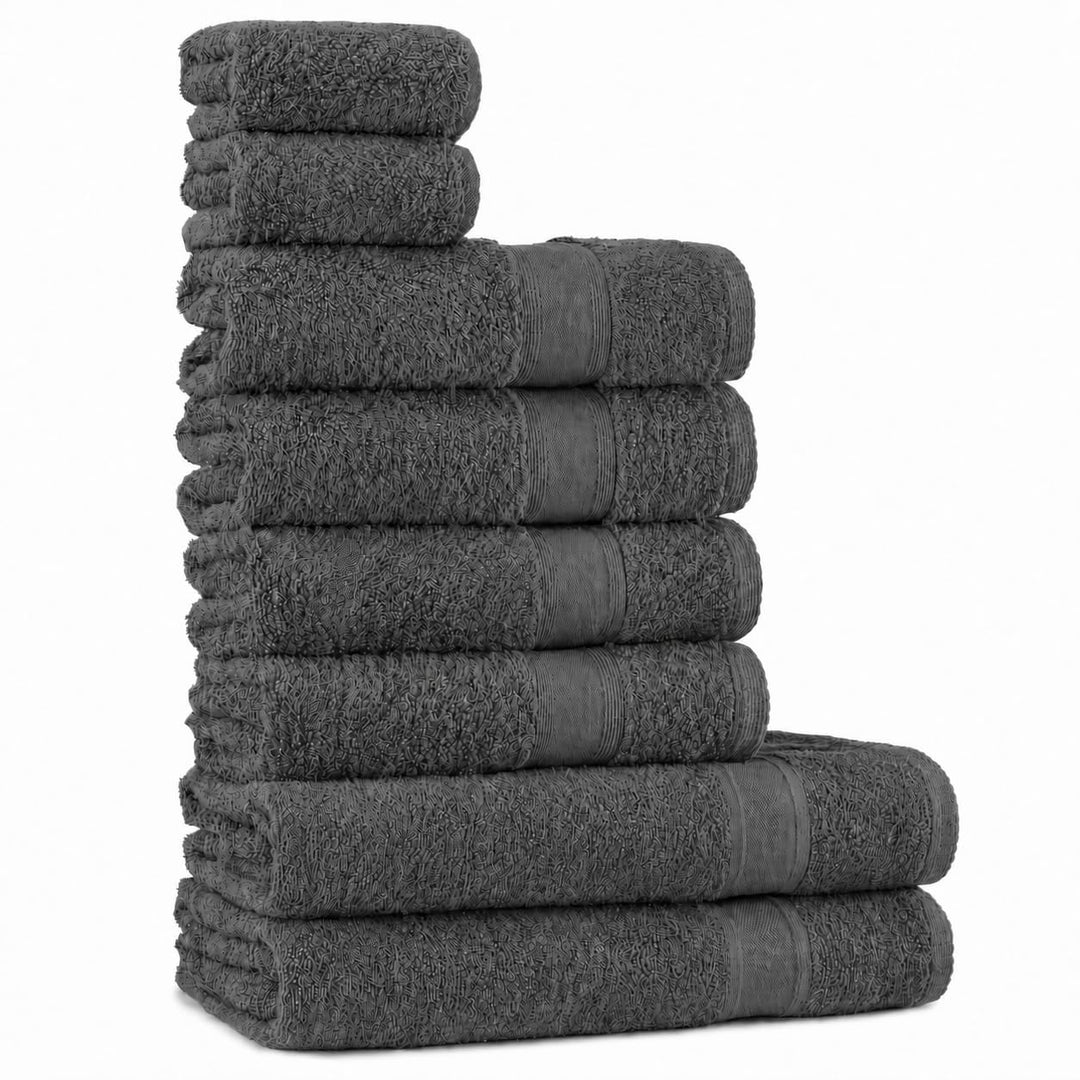 Tuiste Handtücher Set |%100 Baumwolle, 8 Teilig | 2X Badetücher Set, 4X Handtücher, 2X Gästetücher |