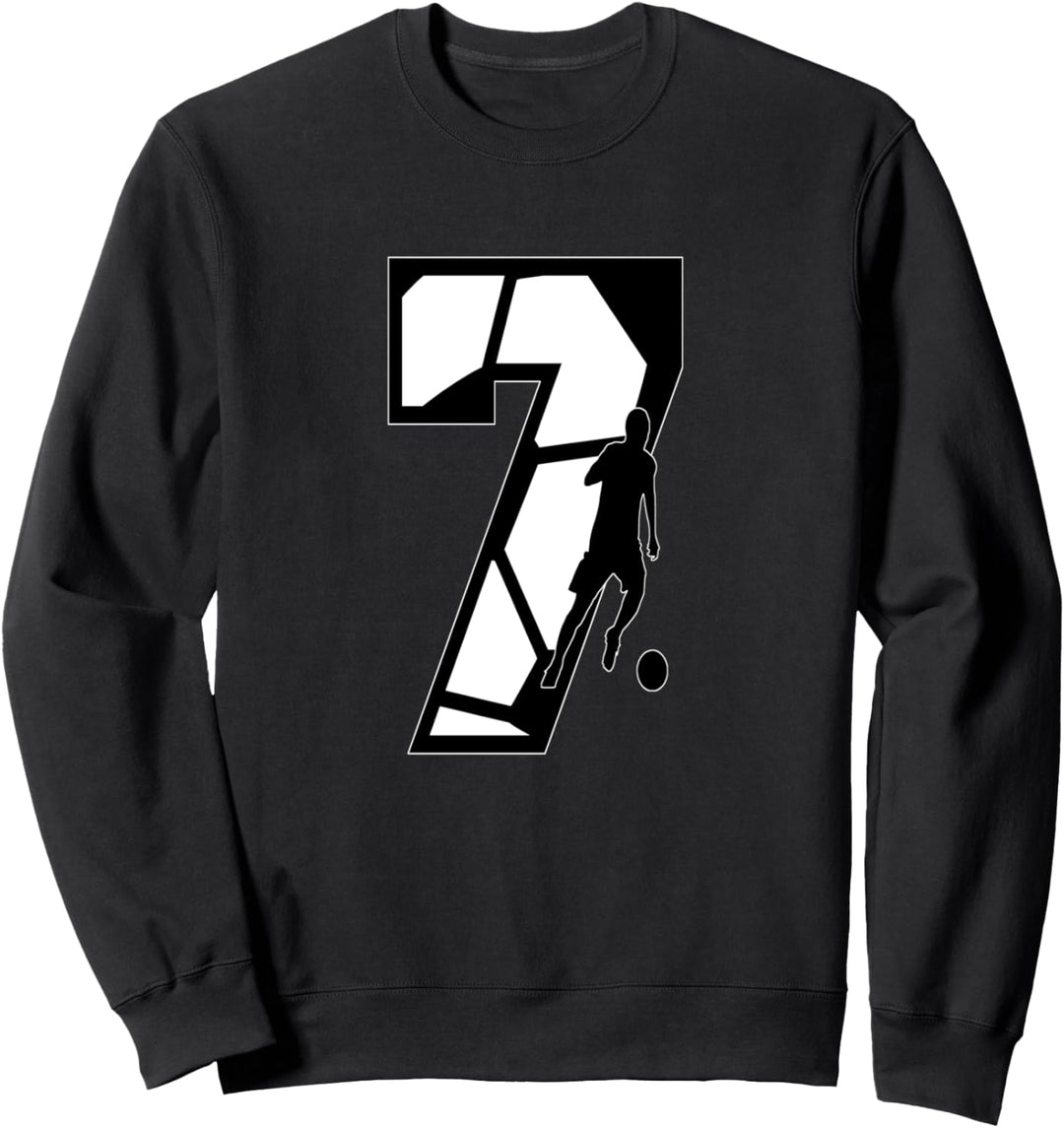 Fussballnummer 7.Number Sweatshirt