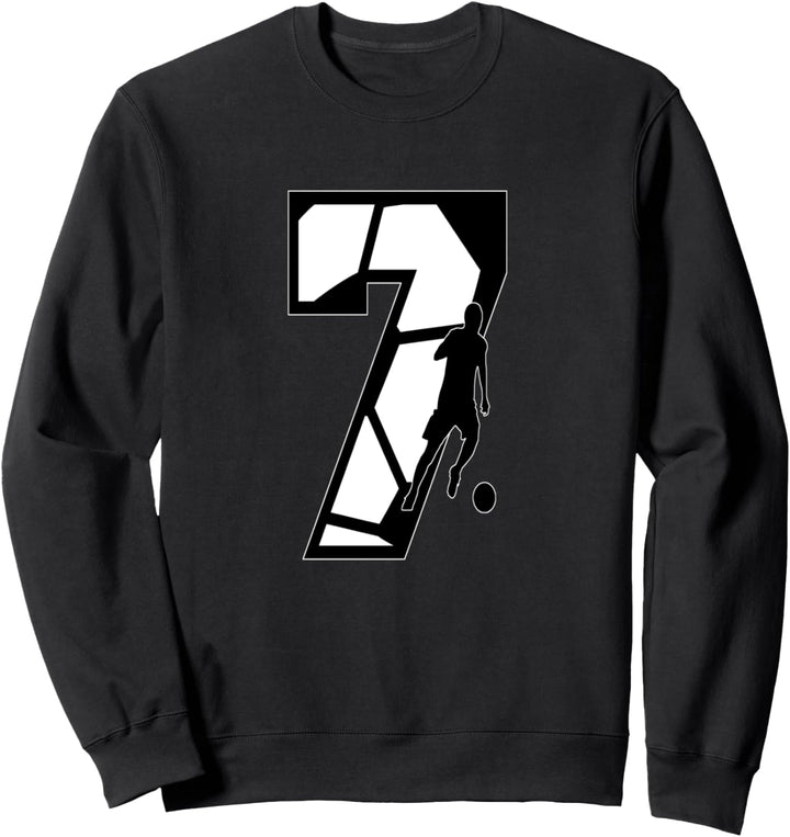 Fussballnummer 7.Number Sweatshirt