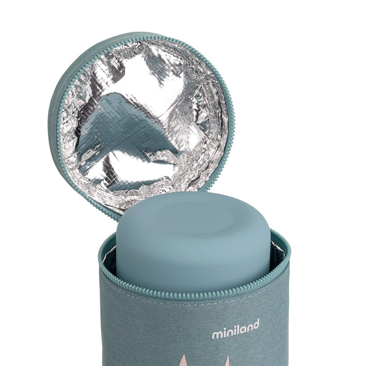 Miniland, THERMIBAG PALMS 700ML, Isoliertasche für Babyflaschen und Isolierkannen, 89481