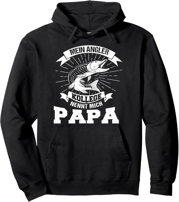 Angler Vater Sohn Angeln Pullover Hoodie