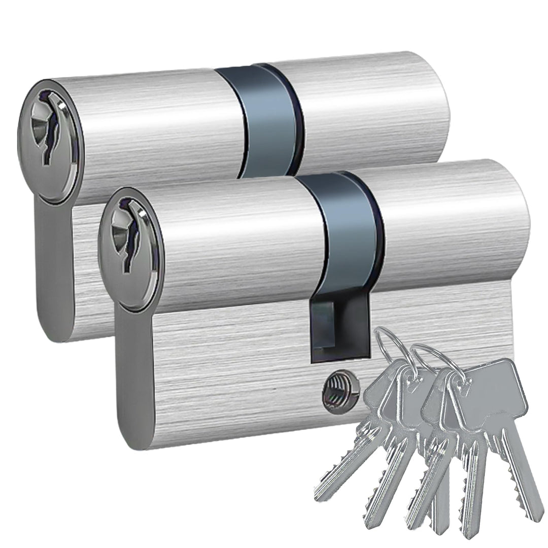 AceMining Schliesszylinder, 30/30mm Zylinderschloss mit 3 Schlüssel 2 Pack, 60mm Türzylinder, Schlie