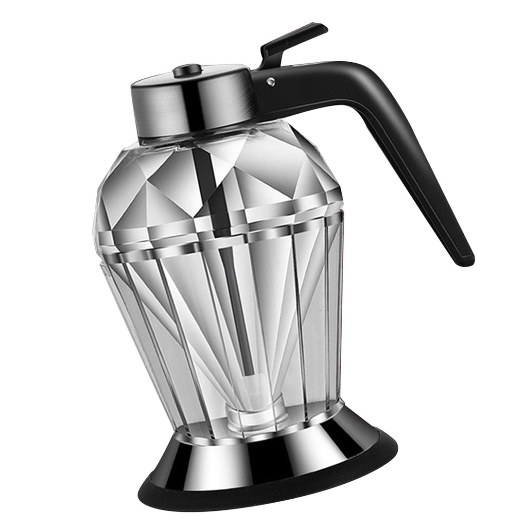 Diamond Honigflaschenpresse aus transparentem Glas, 200 ml, Handölspender Sojasauce, Miokyclepumi4a2