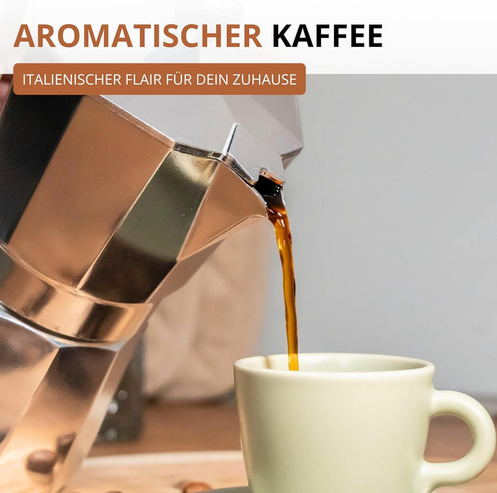 Westmark Espressokocher Brasilia, 1 Stk – Klassischer Kaffeekocher für 9 Tassen – Robuster Kaffeeber