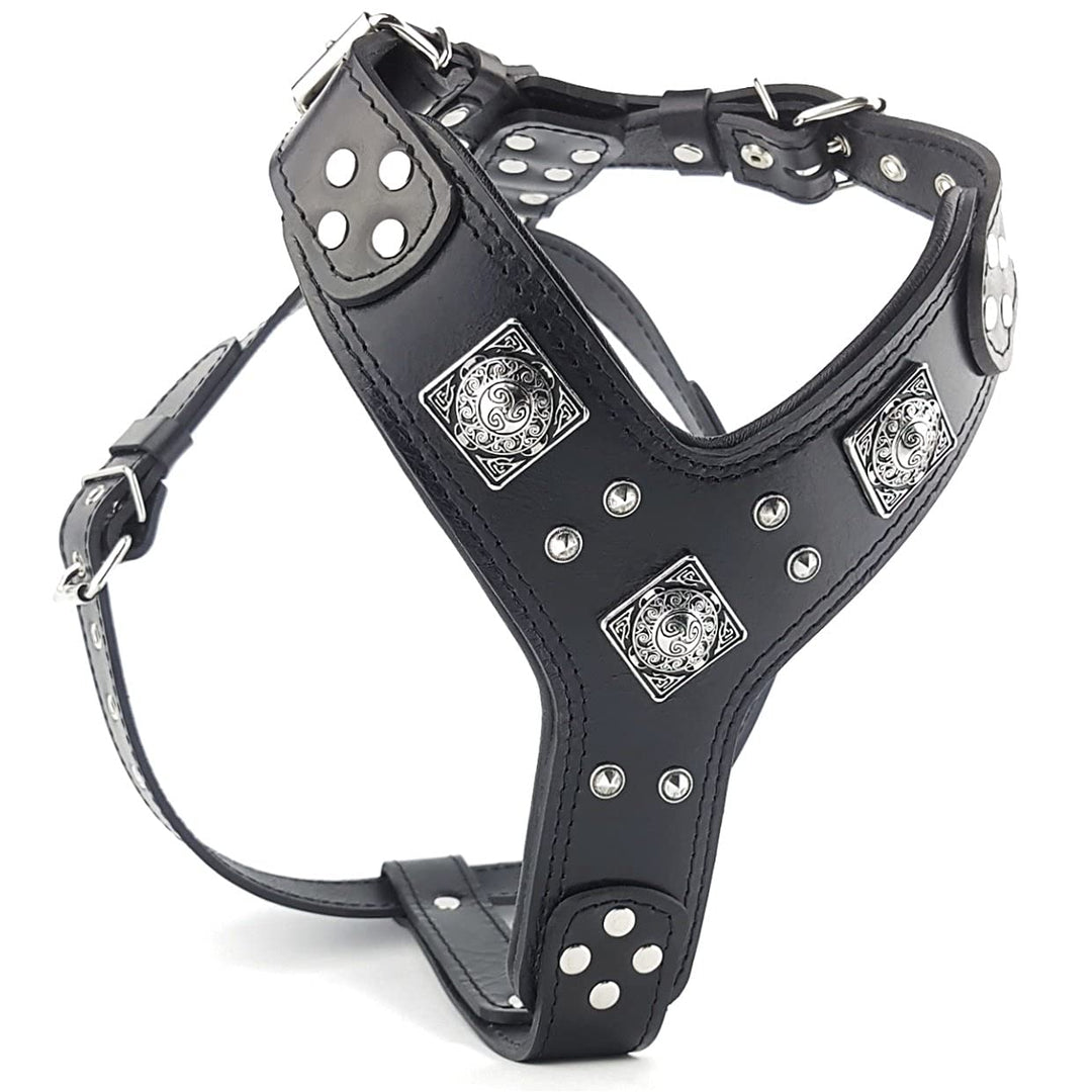 Bestia ''EROS'' Leder Brustgeschirr für grosse Hunde. Handgefertigt. Top Qualität M- für einen Brust