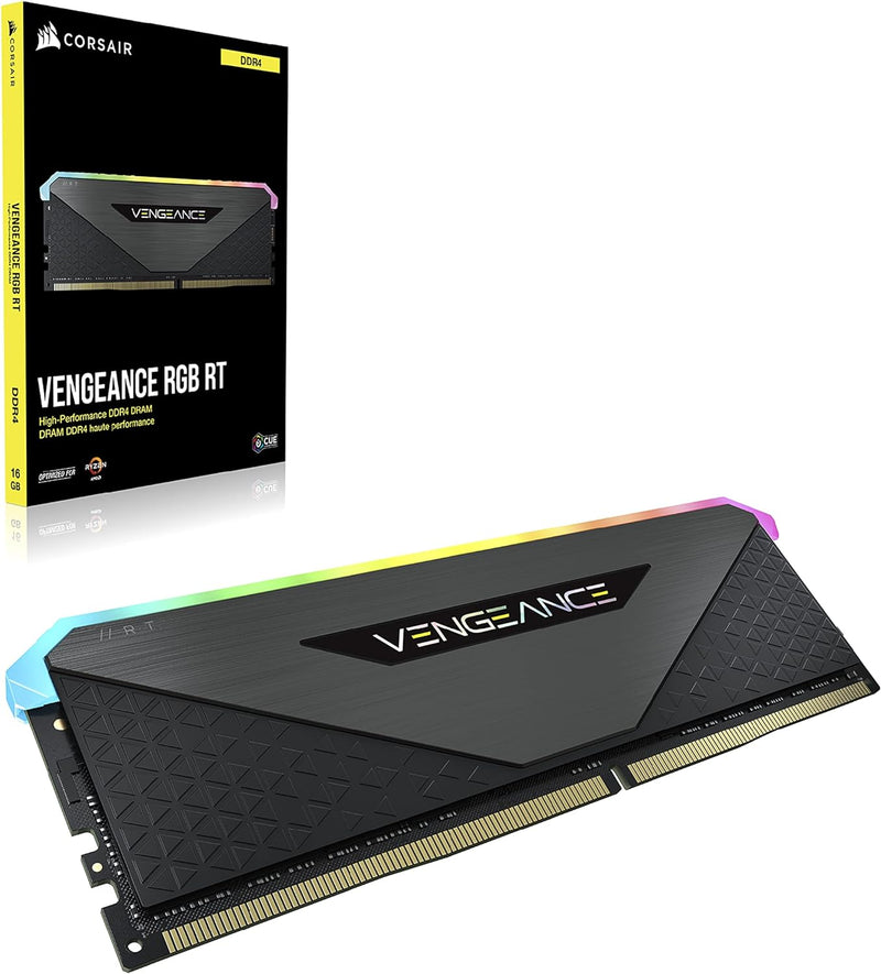 Corsair Vengeance RGB RT 32 GB (2 x 16 GB) DDR4 3.200MHz C16 Arbeitsspeicher (Dynamische RGB-Beleuch