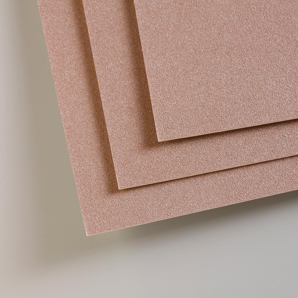 Clairefontaine 96008C Zeichenblock Pastelmat (12 Blatt, 30 x 40 cm, 360 g, mit 4 transparenten Trenn