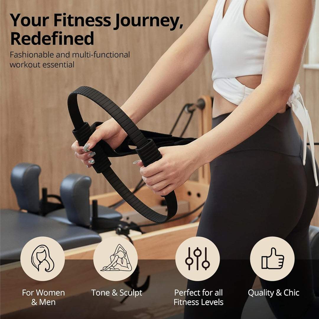 Build & Fitness Pilates Ring – 34,3 cm grosser Magic Circle für Oberschenkel, Rumpf und Arme – Leich