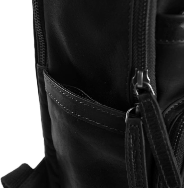 The Chesterfield Brand Austin - Rucksack 14" 39 cm Schwarz, Schwarz