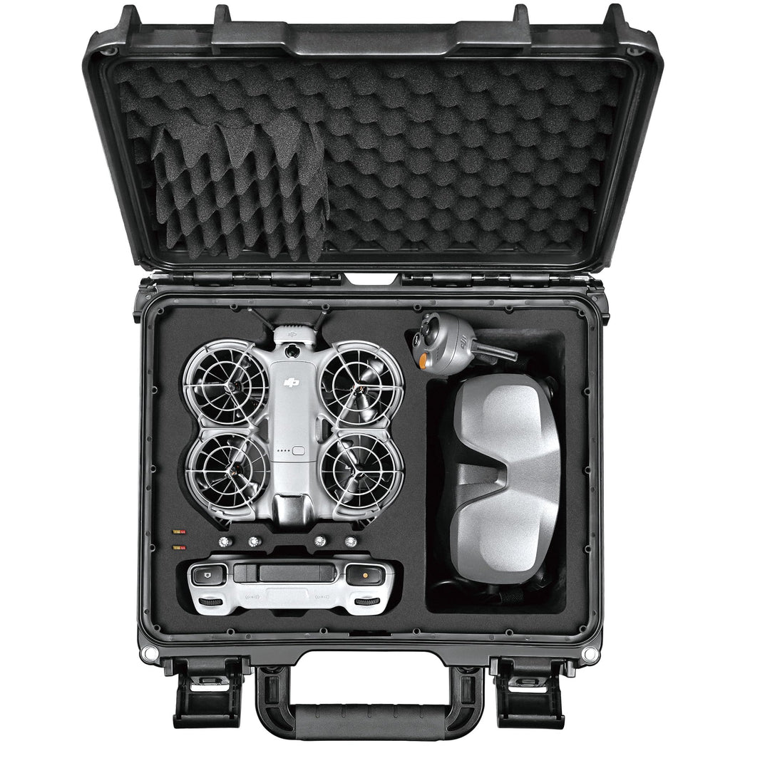 LEKUFEE wasserdichte Harte Transportkoffer für DJI Neo 2 Drohne, Fly More Combo, DJI RC 2, RC N3, Go