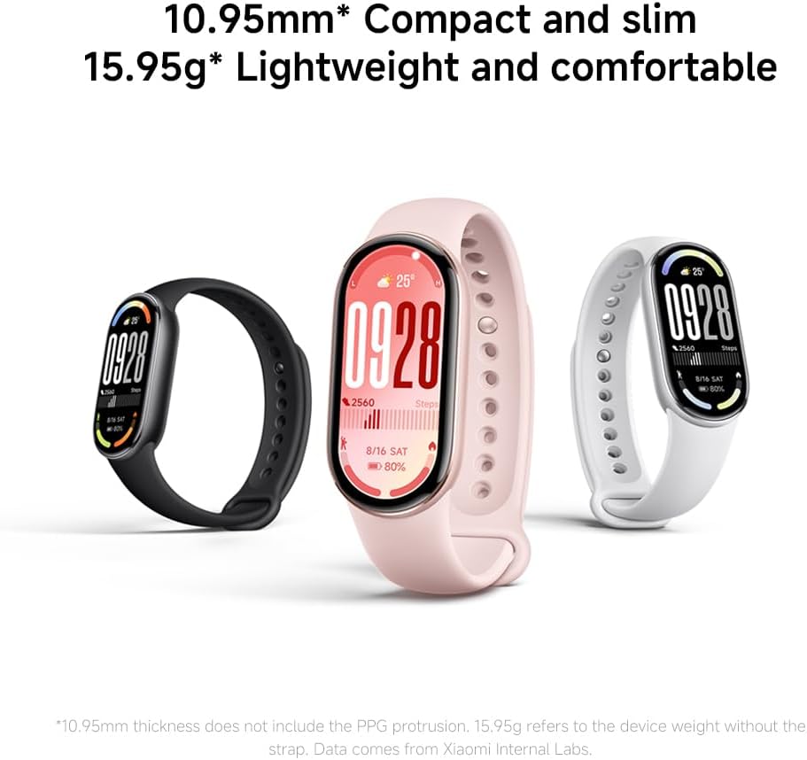 Xiaomi Smart Band 10 Fitness-Tracker,Smartwatch,1,72" AMOLED Display, 21 Tage Akku, 5ATM wasserdicht