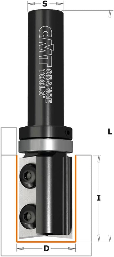 HARTMETALL-BÜNDIGFRÄSER MIT WENDEPLATTEN Z2 S=12 D=19X48,3X100 RE 656.692.11