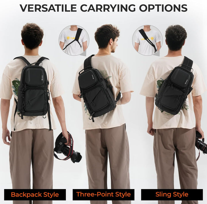 TARION Kameratasche Sling Kamera Schultertasche Umhängetasche Wasserdicht Fotorucksack Spiegelreflex