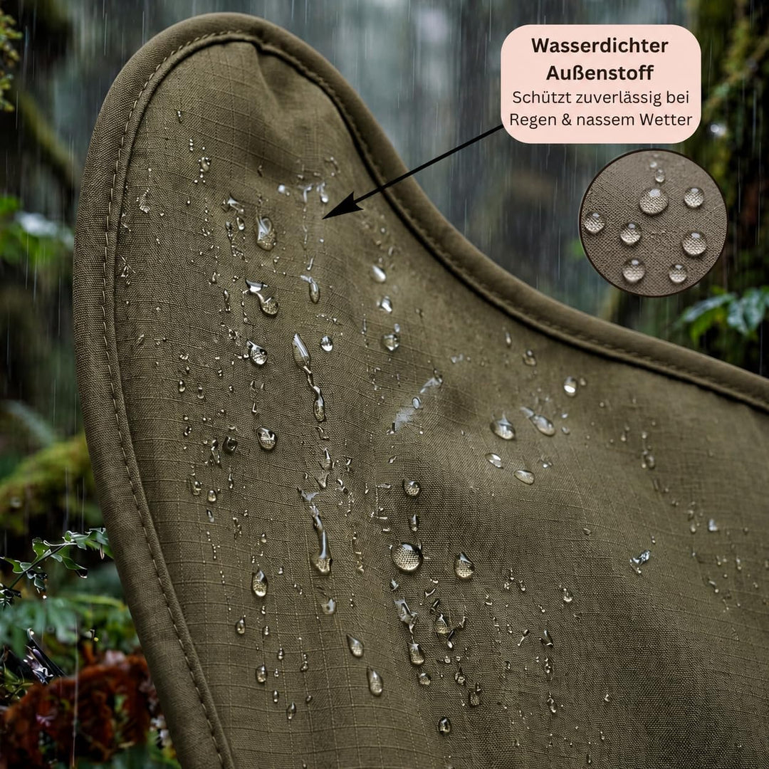Regenmantel Hund wasserdicht mit Fleece-Futter – Hundemantel wasserdicht - Hundemantel warm - Regenm