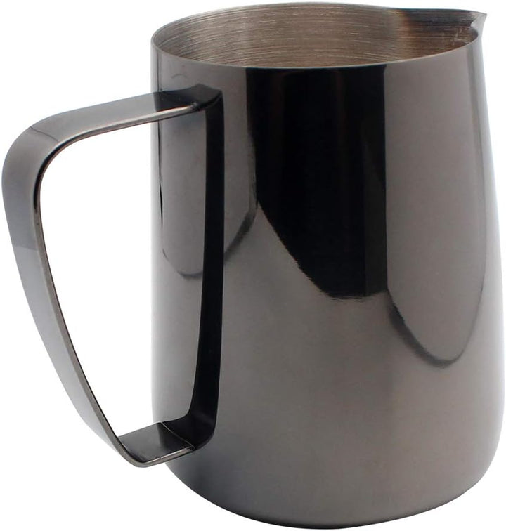 Dianoo Milchkännchen aus Edelstahl, Titanbeschichtung, cremig, Latte, Kaffee, Cappuccino mit Milch,