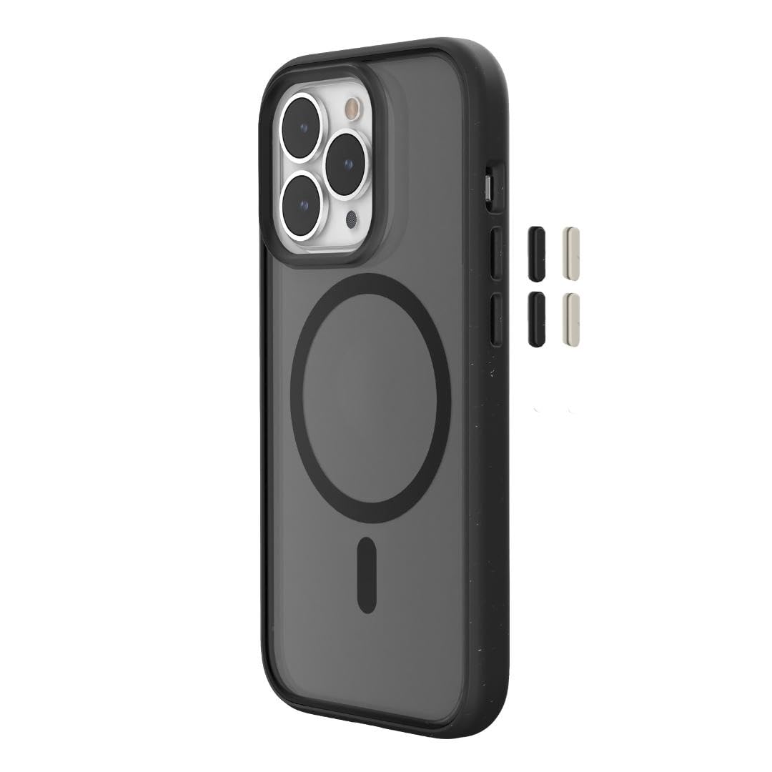 Woodcessories - iPhone 15 Pro Max Clear Case mit MagSafe | Transparente Handyhülle mit Kameraschutz