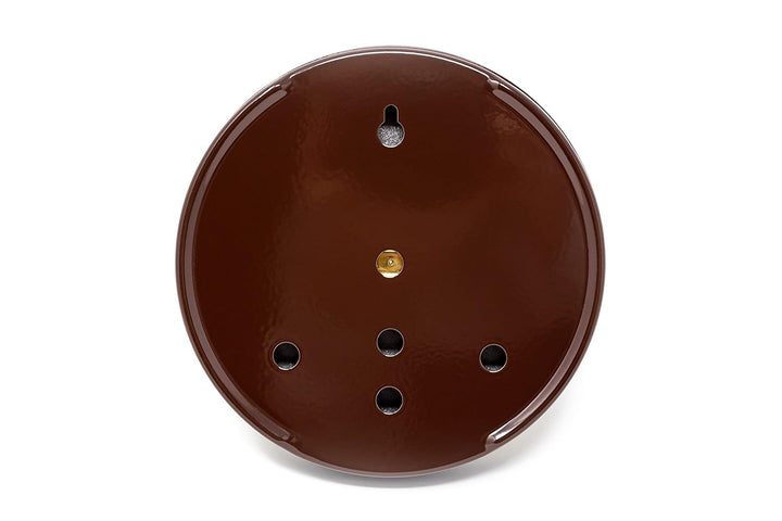 ZILLER Haar-Hygrometer, Serie Retro, Gehäuse Braun, Ziffernblatt Creme, Durchmesser 10cm, Made in Ge