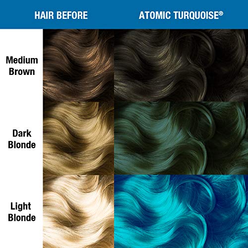 Manic Panic - Atomic Turquoise Classic Creme Vegan Cruelty Free Semi-Permanent Hair Colour 118ml Ato