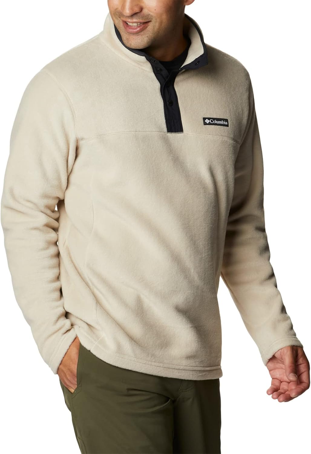 Columbia Steens Mountain Herrenjacke mit Druckknöpfen 2X Antikes Fossil, Schwarz, 2X Antikes Fossil,