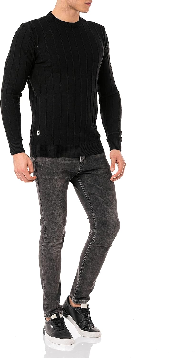 Red Bridge Herren Strickpullover Pullover L Schwarz, L Schwarz
