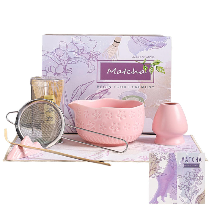 Matcha-Schneebesen-Set, 7-teilig, Matcha-Teeset für die Zubereitung von Latte, japanisches Matcha-Se