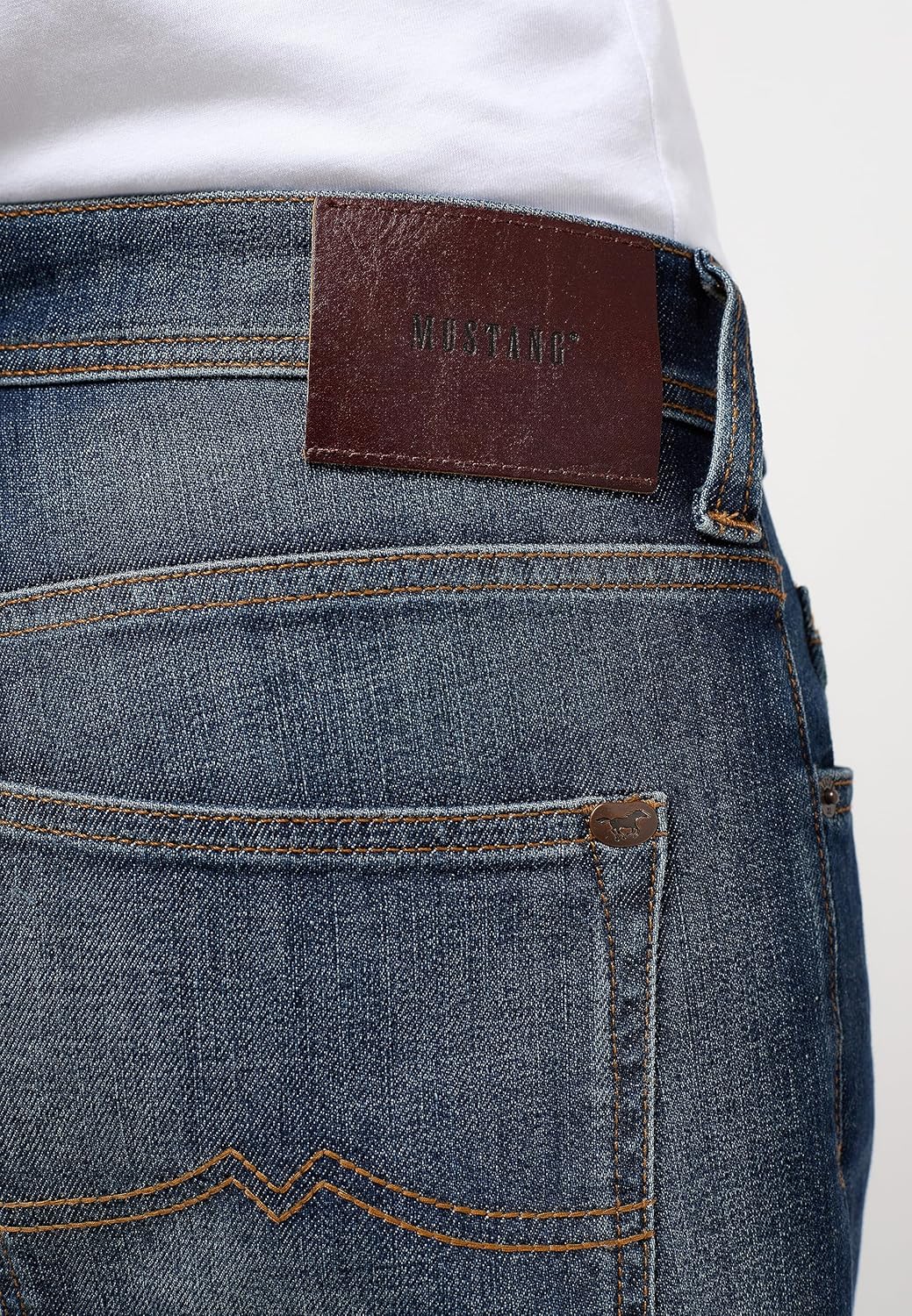 MUSTANG Herren Jeans Hose Oregon Tapered 28W / 32L Dark Rinse Used (593), 28W / 32L Dark Rinse Used