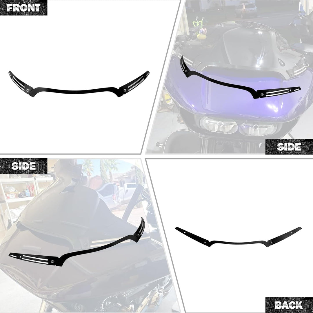 HDBUBALUS Motorrad-Windschutzscheiben-Verkleidungs-Set für Harley Touring Road Glide CVO FLTRU FLTRX