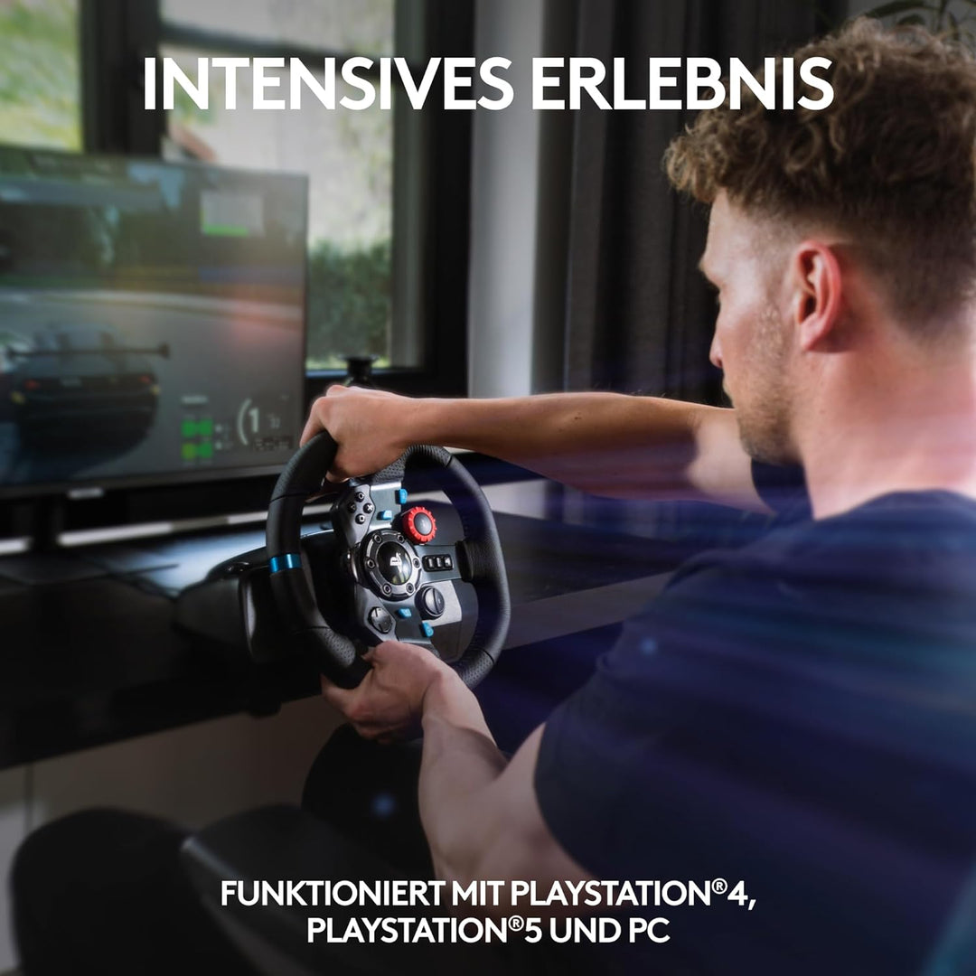 Logitech G29 Driving Force Gaming Rennlenkrad, Zweimotoriges Force Feedback, 900° Lenkbereich, Racin