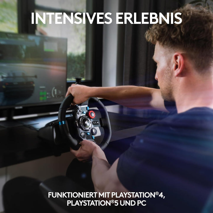 Logitech G29 Driving Force Gaming Rennlenkrad, Zweimotoriges Force Feedback, 900° Lenkbereich, Racin