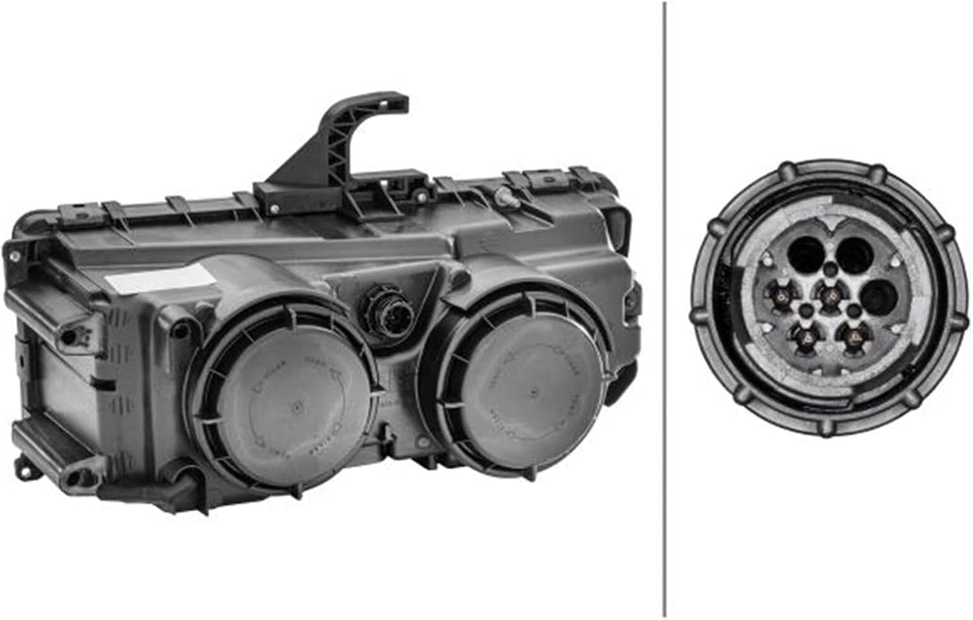 HELLA 1DB 247 011-021 Halogen-Hauptscheinwerfer - rechts - für u.a. Mercedes-Benz Axor II Rechts (Be