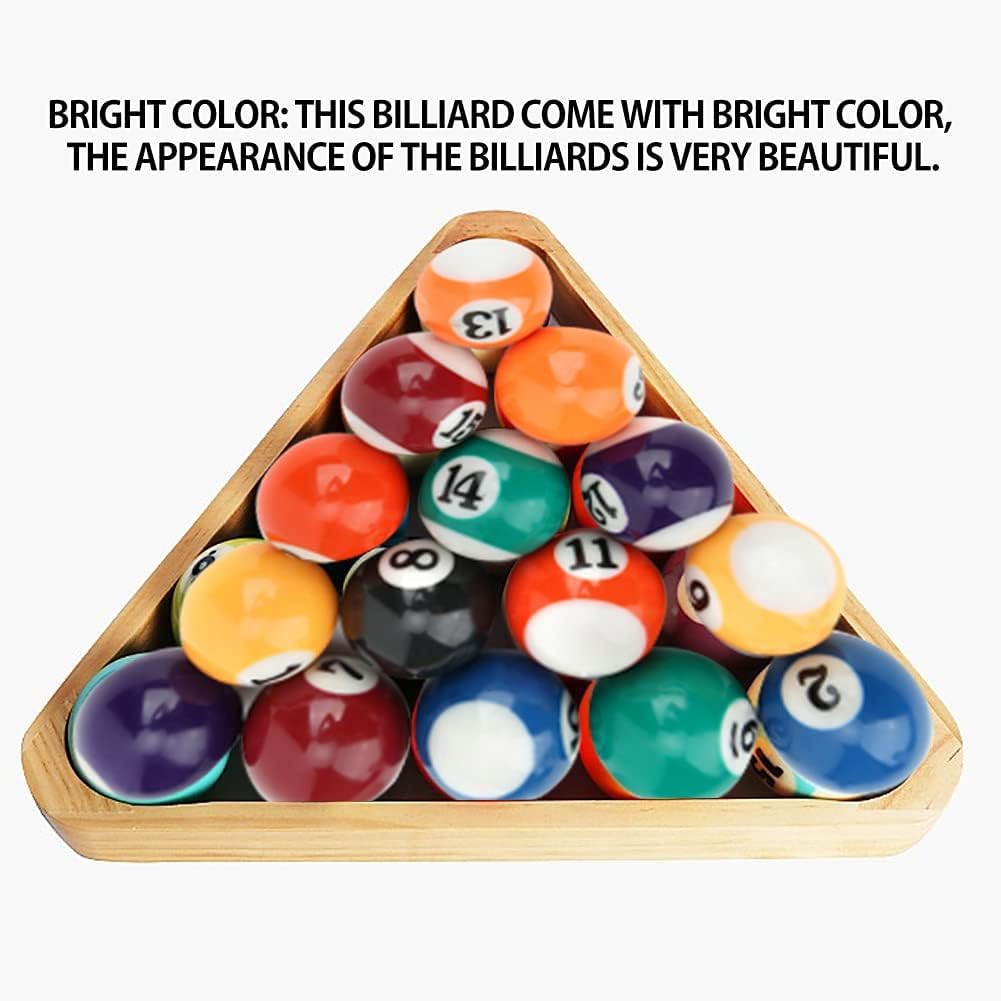 Billard Pool Balls, Umweltfreundliche Polyesterharz, Pool Training Bälle, 16 Stück 32mm, Kinder Spie