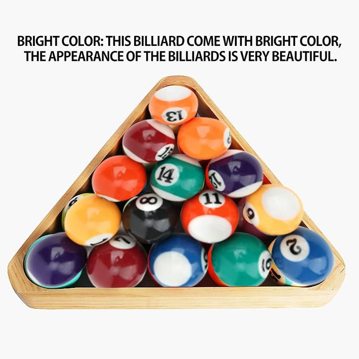 Billard Pool Balls, Umweltfreundliche Polyesterharz, Pool Training Bälle, 16 Stück 32mm, Kinder Spie