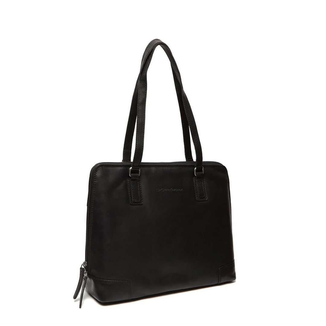 The Chesterfield Brand Flint Schultertasche Leder 37 cm black