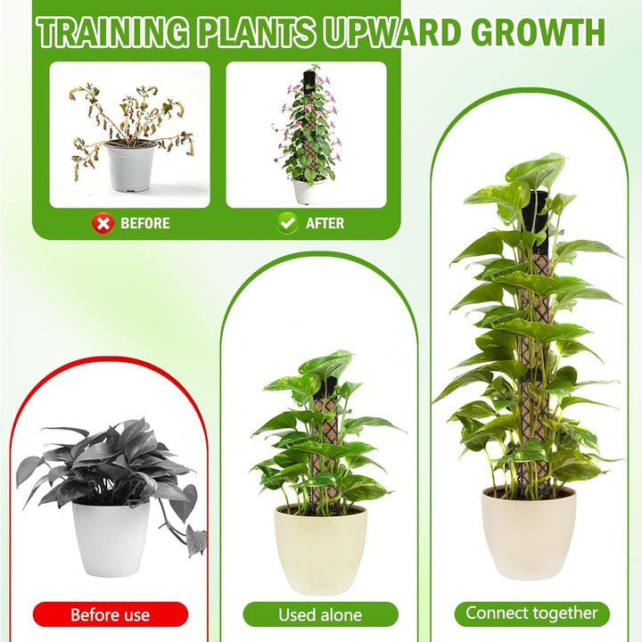 Moss Rod Plant Stake,Moss Rod for Monstera Trellis Indoor Plants Trellis Monstera Plant Stake Trelli