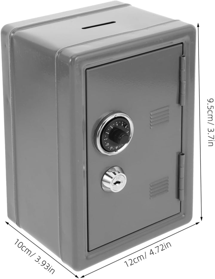 Mini-aufbewahrungsbox Mit Schloss Aus Metall Tragbare Spardose Mit Schlitz-design Sicherer Behälter