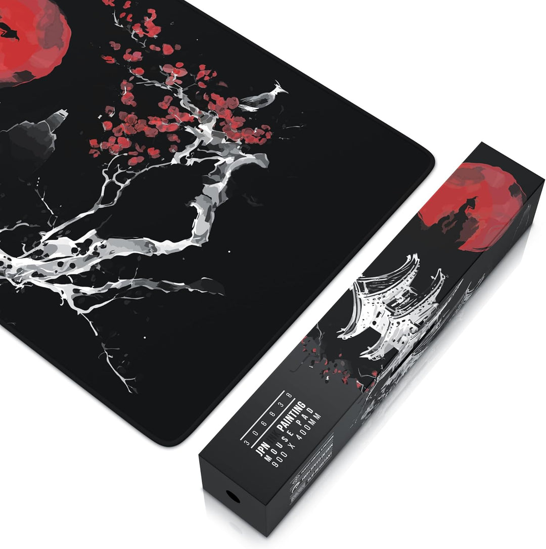 TITANWOLF - XXL Speed Gaming Mauspad 900 x 400mm - XXL Mousepad - Tischunterlage Large Size - verbes