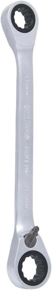 KS Tools 503.4572 GEARplus Doppel-Ratschenringschlüssel umschaltbar 8x10mm, Farbe, 8x10mm