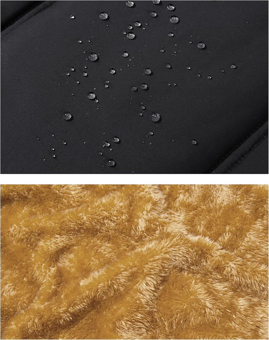 MAGCOMSEN Winterweste Herren Gefüttert Outdoor Weste Warme Fleeceweste Freizeit Ärmellos Jacke Therm